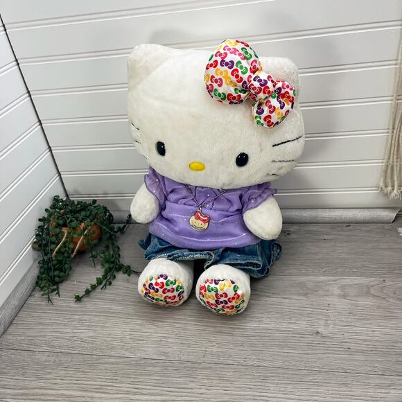 Build A Bear Sanrio Hello Kitty 35th Anniversary Plush Necklace Bow Clothes Shoe - Picture 4 of 16